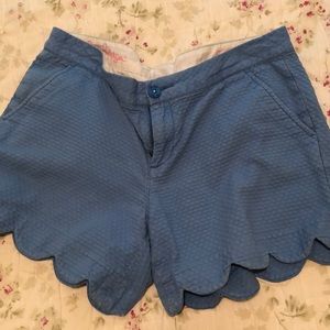 Lily Pulitzer Buttercup Blue Scallop short